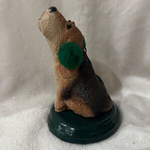 1987 Byers Choice Carolers Basset Hound with earmuffs